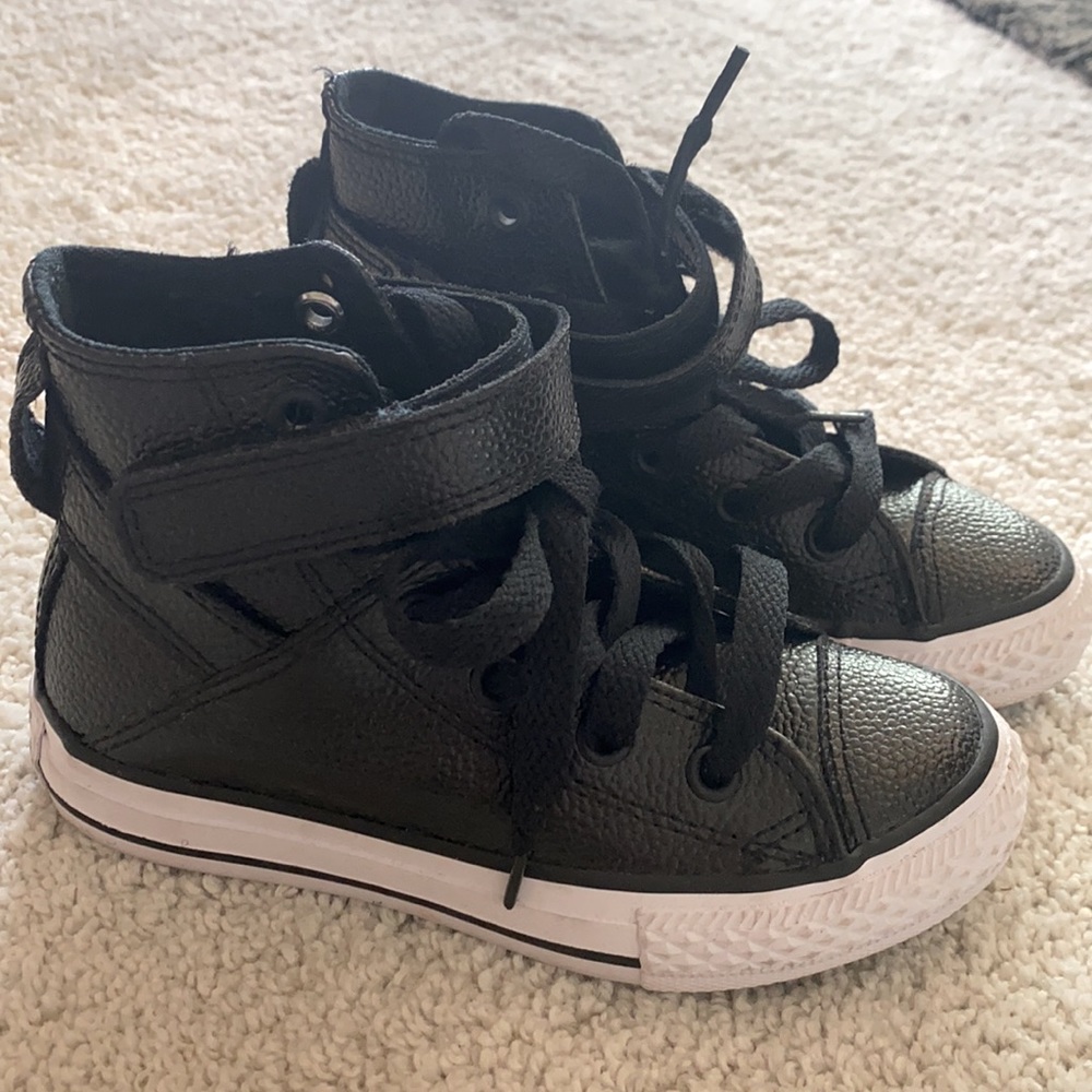 Converse kids leather high tops
